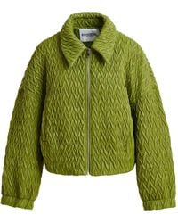 Essentiel Antwerp - Braid-Quilted Bomber Jacket - Lyst