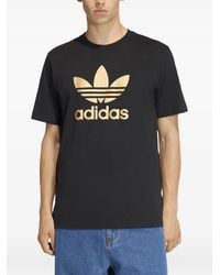 adidas - Trefoil Logo-Print T-Shirt - Lyst
