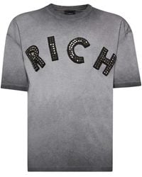 John Richmond - Embellished-Logo T-Shirt - Lyst