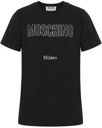 Moschino - T-Shirt Con Decorazione - Lyst