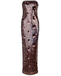 ROTATE BIRGER CHRISTENSEN - Robe Tube Longue À Sequins - Lyst