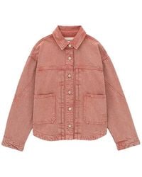 Ba&sh - Runo Panelled Button-Up Denim Jacket - Lyst