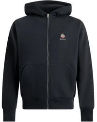 Bally - Embroidered-Crest Zip-Up Hoodie - Lyst