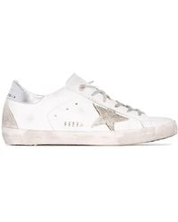 Golden Goose Deluxe Brand Superstar Leren Sneakers - Wit