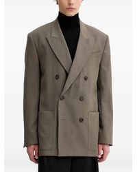 Filippa K - Blazer Met Dubbele Rij Knopen - Lyst