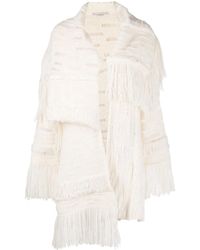 Stella McCartney - Asymmetric Fringed Cardigan - Lyst