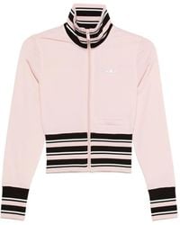 adidas - Striped Zipped Sweater - Lyst