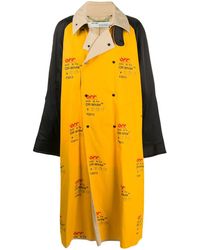 Off-White c/o Virgil Abloh - Yellow Industrial Trench Coat - Lyst