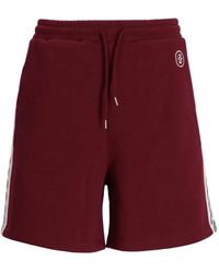 Drole de Monsieur - Side-Stripe Cotton Shorts - Lyst