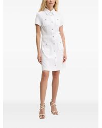 Guess - Button-Fastening Mini Dress - Lyst
