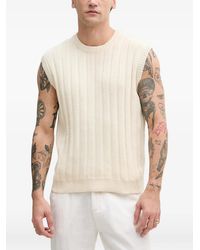 Sisley - Pull Côtelé En Cachemire - Lyst