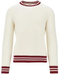 GALLIA - Pullover Mit Gestreiften Details - Lyst