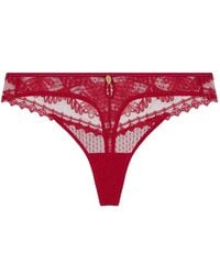 Aubade - Mystery Of Love Lace-Embroidered Thong - Lyst