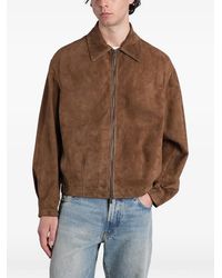 Salvatore Santoro - Suede Zip-Up Jacket - Lyst