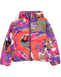 PUCCI - Orchidee-Print Puffer Jacket - Lyst