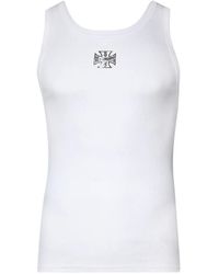 Vetements - Biker Cross Logo-Print Tank Top - Lyst