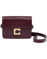 CAREL PARIS - Sac Porté Épaule Mabillon À Plaque Logo - Lyst