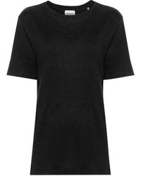 Isabel Marant - T-Shirt Zewel En Lin À Logo Imprimé - Lyst