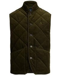 Polo Ralph Lauren - Gilet Matelassé En Velours Côtelé - Lyst