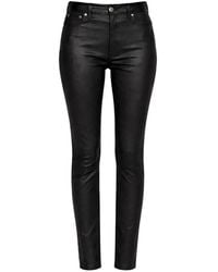 Polo Ralph Lauren - Pantalon En Cuir À Effet Enduit - Lyst