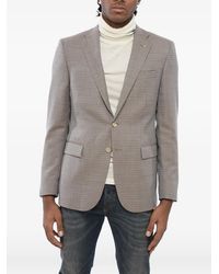 Corneliani - Geometric-Pattern Single-Breasted Blazer - Lyst