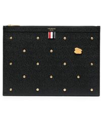 Thom Browne - Pebble Grain Leather Document Holder - Lyst