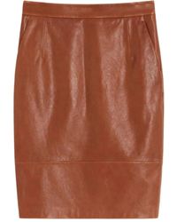 Weekend by Maxmara - Leather Panelled Midi Skirt - Lyst