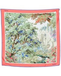 Max Mara - Schal Mit Blumen-Print - Lyst