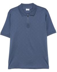 Pal Zileri - Jacquard-Logo Quarter-Zip Polo Shirt - Lyst