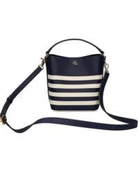 Ralph Lauren - Striped Leather Satchel - Lyst