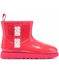 UGG - Logo-print Vinyl Boots - Lyst