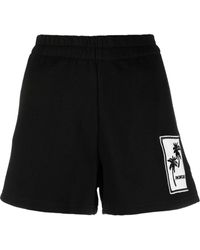 Moncler - Sport-Shorts mit Logo-Print - Lyst