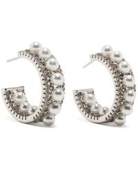 Hzmer Jewelry - Oorbellen Verfraad Met Parels - Lyst