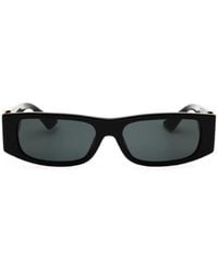 Versace - Medusa Plaque Rectangle-Frame Sunglasses - Lyst