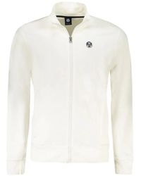 North Sails - Felpa Con Logo E Zip - Lyst