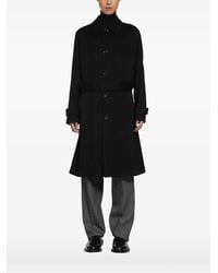 Lardini - Belted Single-Breasted Trench Coat - Lyst