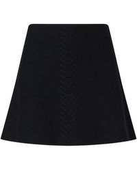 Liu Jo - Knit Mini Skirt With Braided Details - Lyst