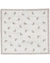 Brunello Cucinelli - Paisley-print Silk Handkerchief - Lyst