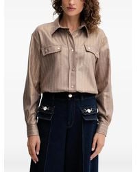 Fracomina - Chemise À Fines Rayures - Lyst