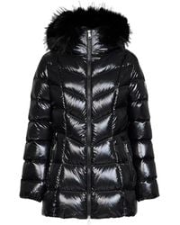 Moncler - Manteau Matelassé Fulmar À Capuche Et Bords En Fourrure Artificielle - Lyst