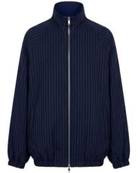 Frankie Shop - Veste Zippée Baxter À Fines Rayures - Lyst