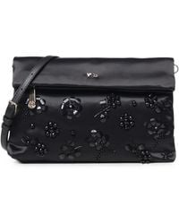 V73 - Sac Porté Épaule Kayla À Appliqués Fleurs - Lyst
