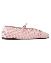 Prada - Crochet Ballerinas - Lyst