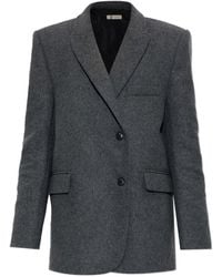 The Mannei - Double-Breasted Wool Jacket - Lyst
