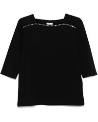 Liu Jo - Camiseta con apliques de strass - Lyst