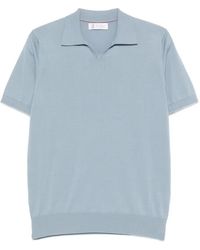 Brunello Cucinelli - V-Neck Short-Sleeve Top - Lyst
