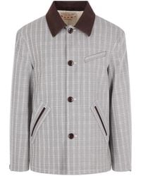 Marni - Chaqueta Con Motivo De Cuadros - Lyst