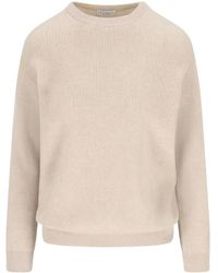 Brunello Cucinelli - Ribbed Crewneck Sweater - Lyst