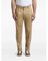 Peserico - Pleated-Front Turn-Up Trousers - Lyst