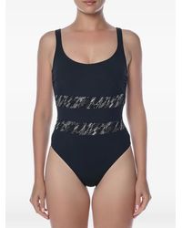 Gottex - Abstract-Print Scoop-Neck Swimsuit - Lyst